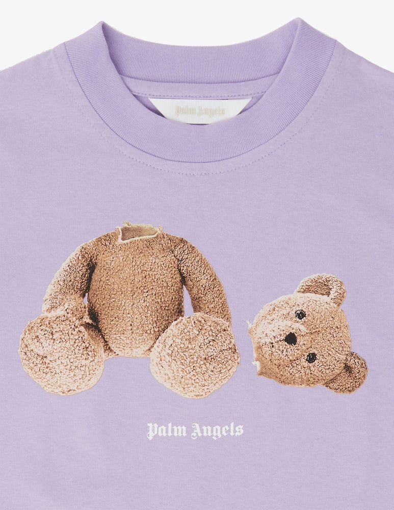 rinascente Palm Angels T-shirt in cotone bear - Viola