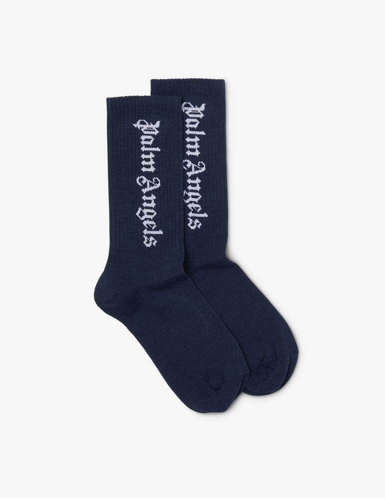 Palm Angels Calzini in cotone - Blu - immagine 1 Palm Angels Calzini in cotone - Blu - immagine 1