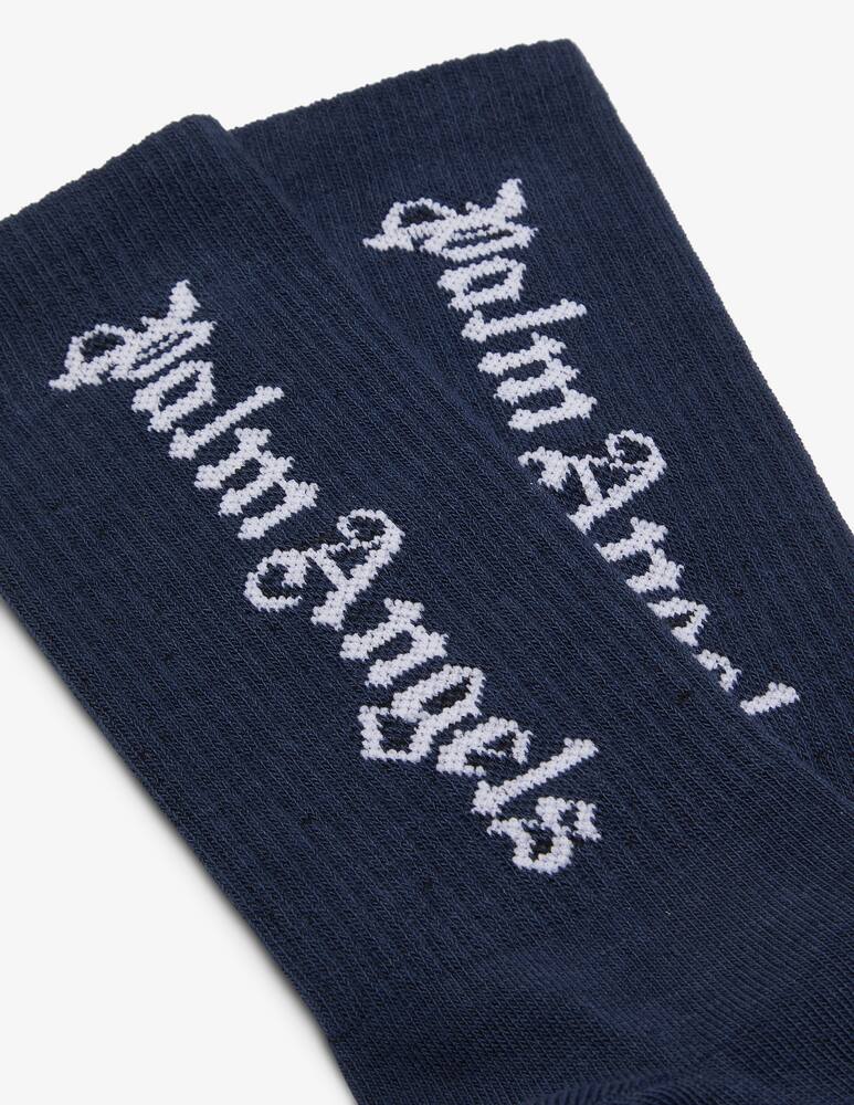 Palm Angels Calzini in cotone - Blu - immagine 2 Palm Angels Calzini in cotone - Blu - immagine 2
