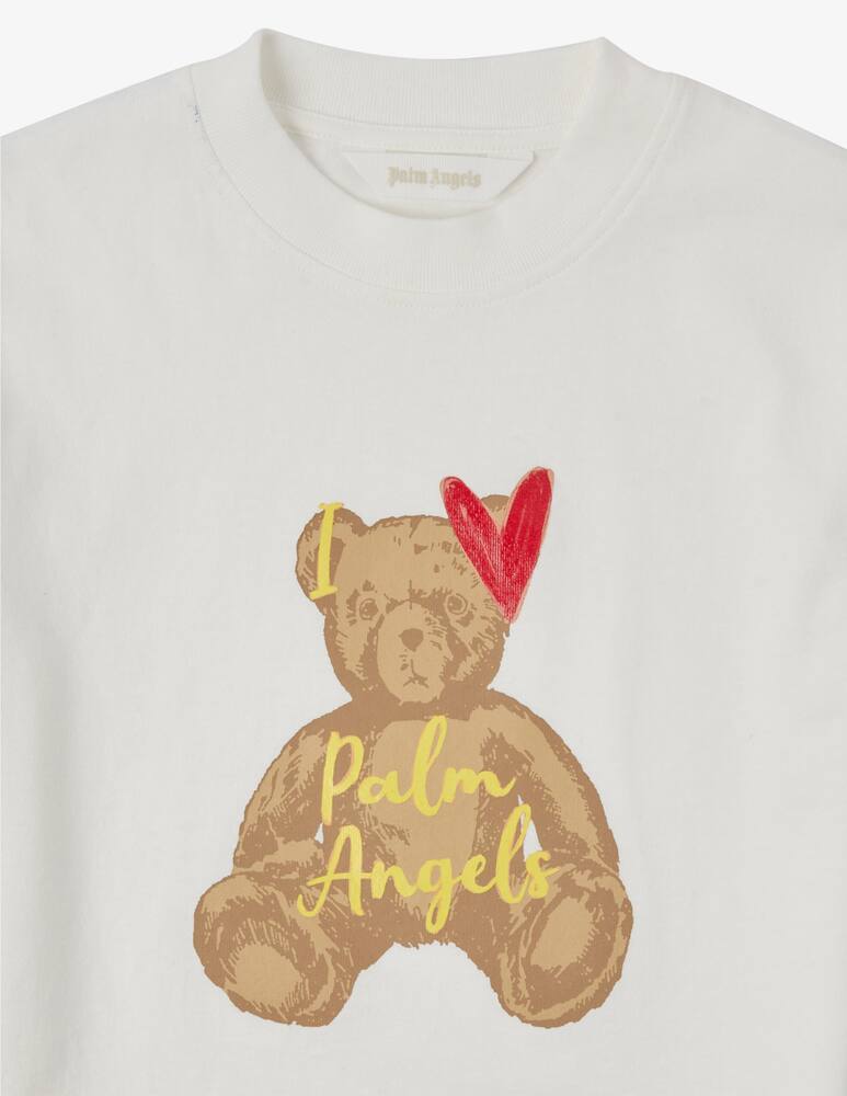 rinascente Palm Angels Love bear cotton t-shirt - White