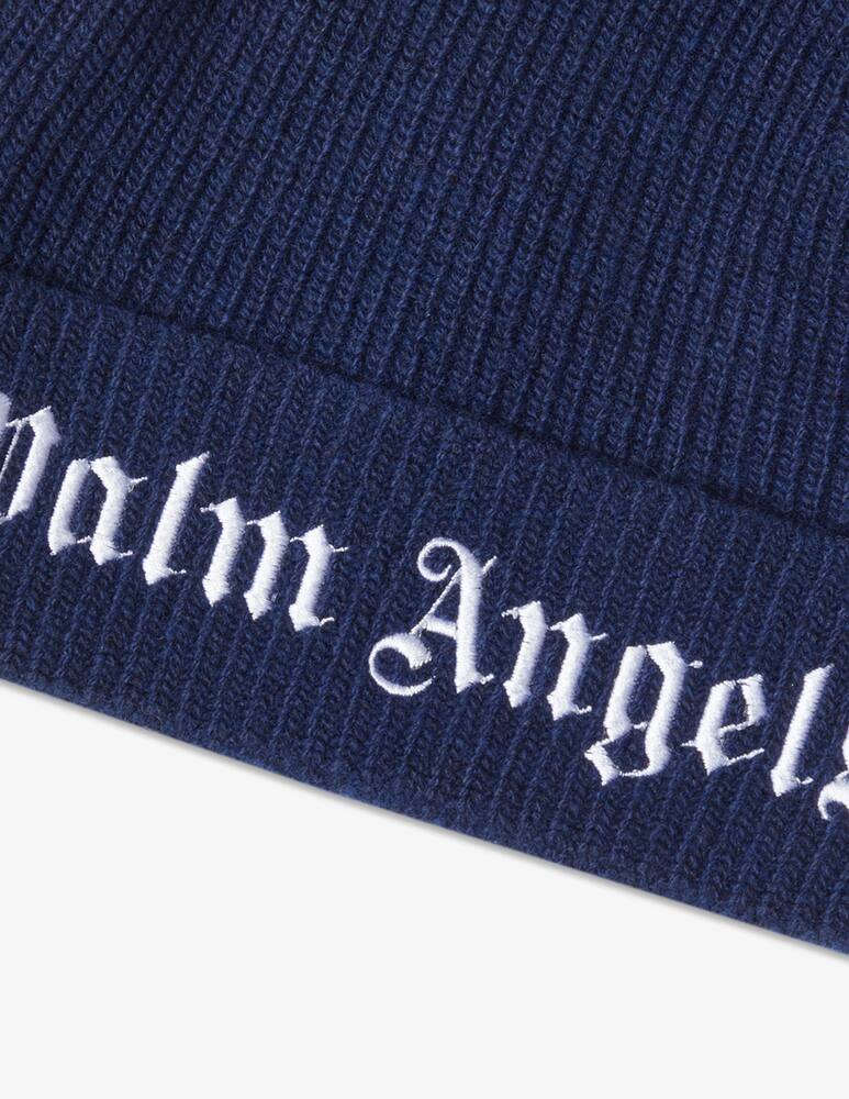 rinascente Palm Angels Cappellino in misto lana con logo - Blu