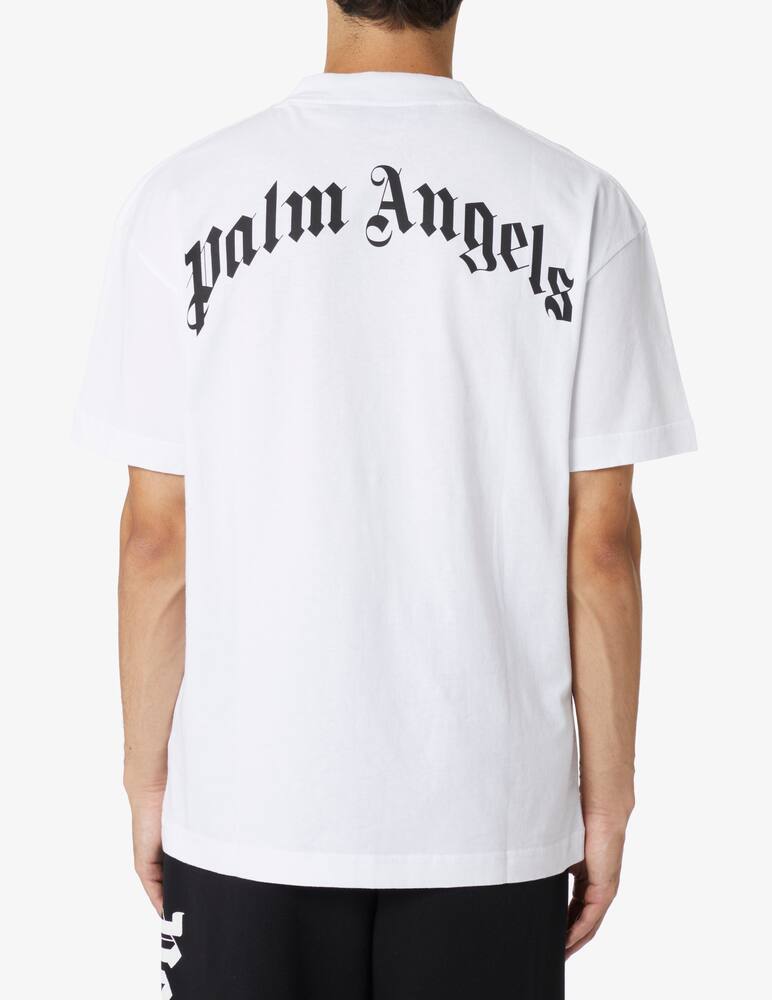 T-shirt Classica STP Uomo Con Logo Bianco E Rosso, Cotone, Girocollo, Regular Fit