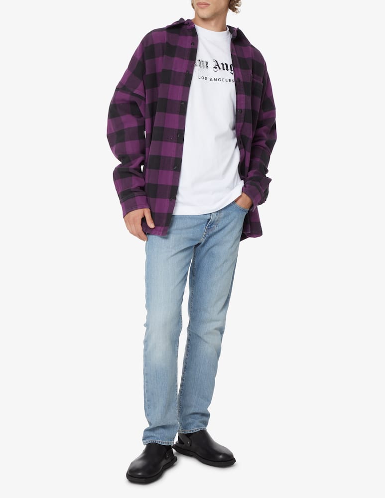 rinascente Palm Angels Rhinestonesprayed classic tee - Bianco