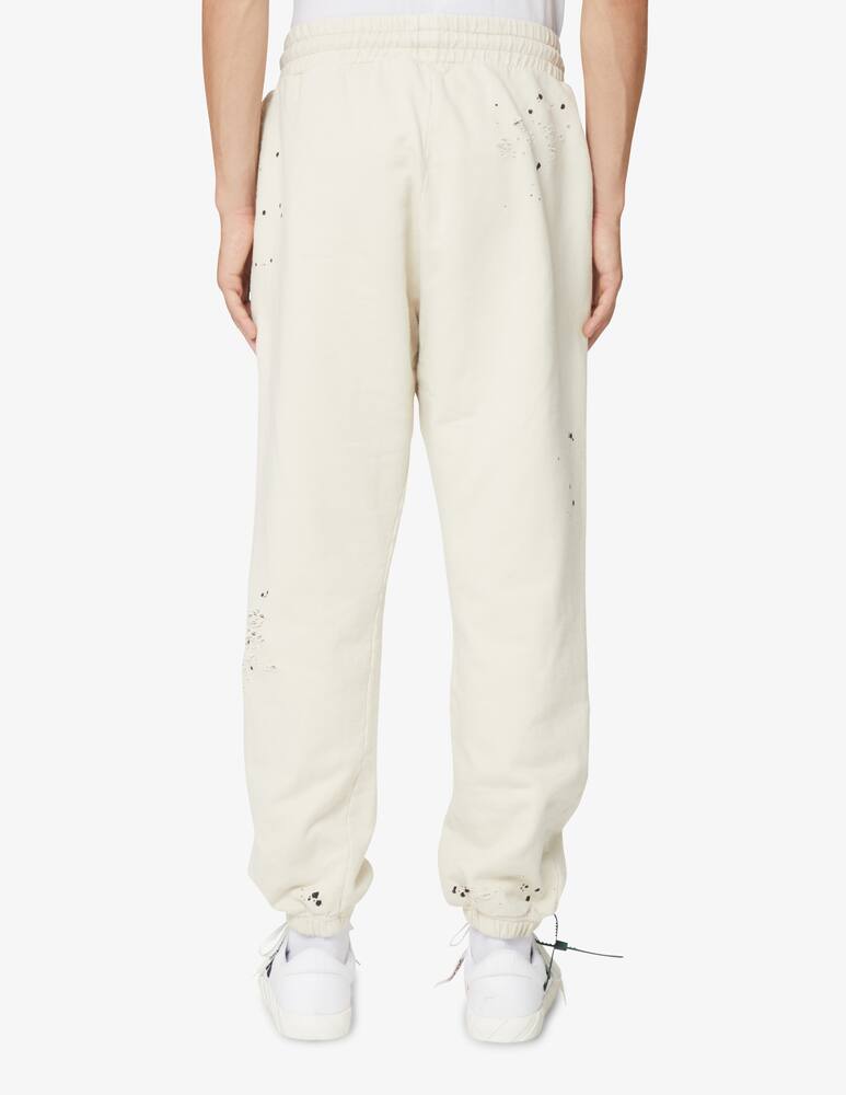 rinascente Palm Angels Gd glittered logo sweatpants - Bianco