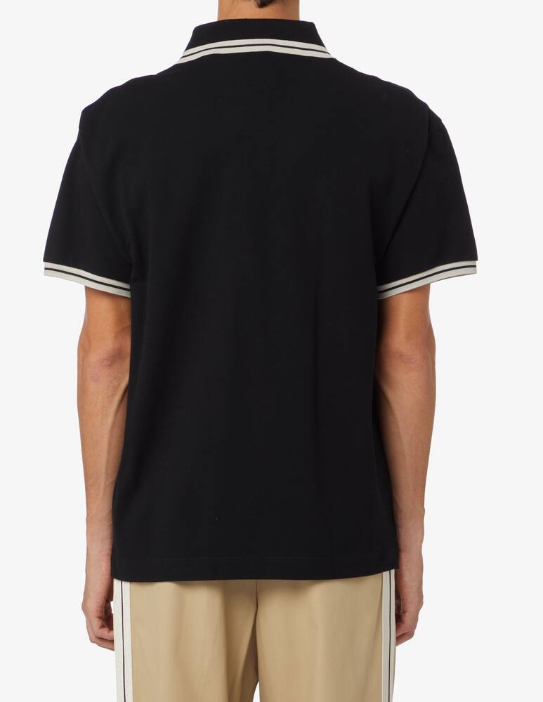 rinascente Palm Angels Polo con logo ricamato - Nero