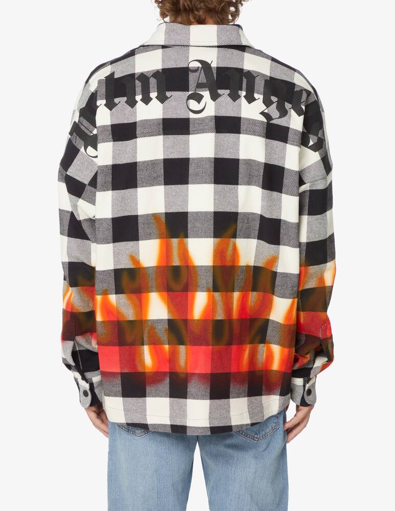 rinascente Palm Angels Burning logo overshirt - Multi