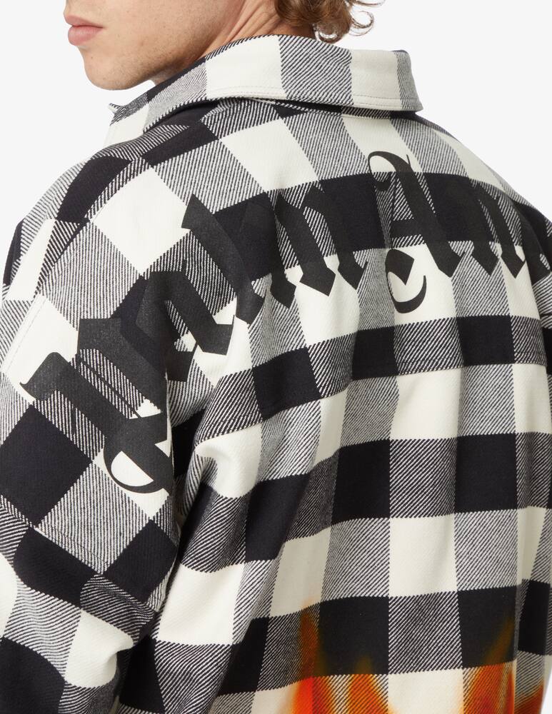 rinascente Palm Angels Burning logo overshirt - Multi