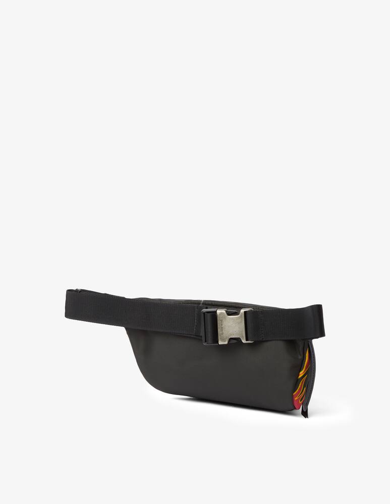 rinascente Palm Angels Zainetto printed flames - Nero