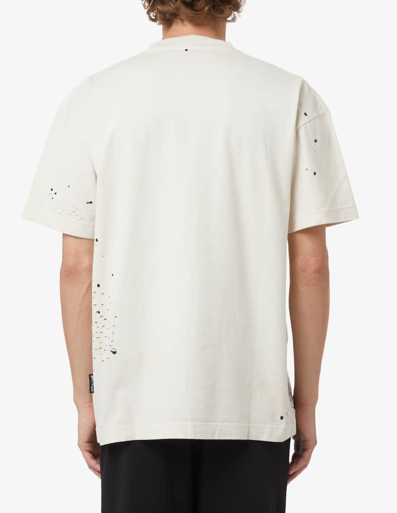 rinascente Palm Angels Maglietta classica logo glitterato - Bianco