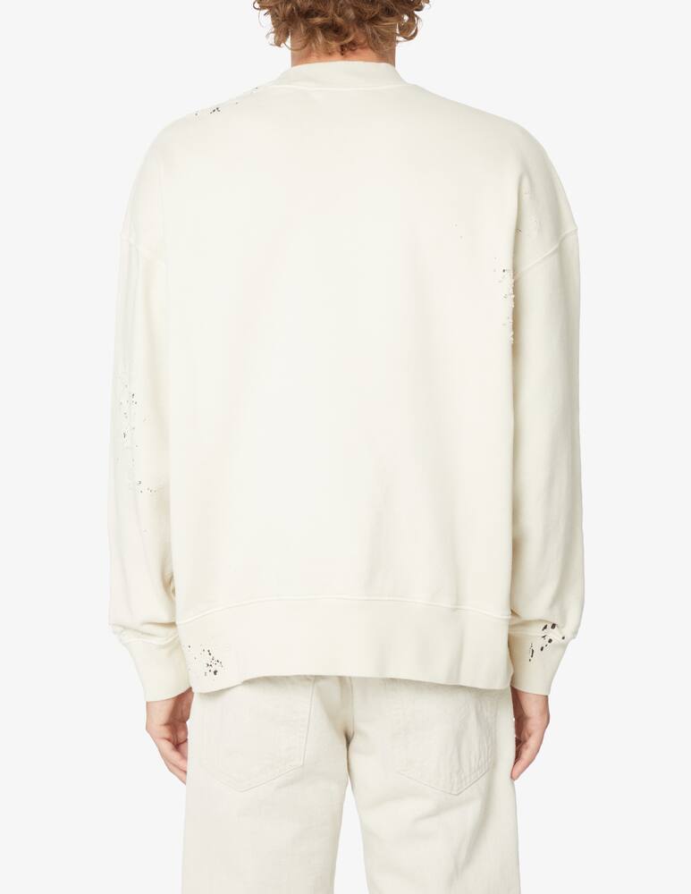 rinascente Palm Angels Gd glittered logo crewneck - Bianco