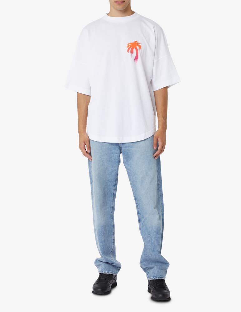 rinascente Palm Angels Maglietta over con logo sprayed palm 