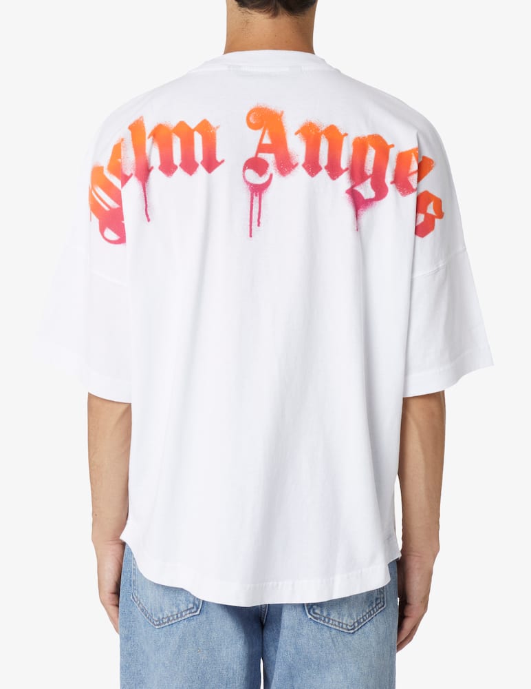 rinascente Palm Angels Maglietta over con logo sprayed palm 