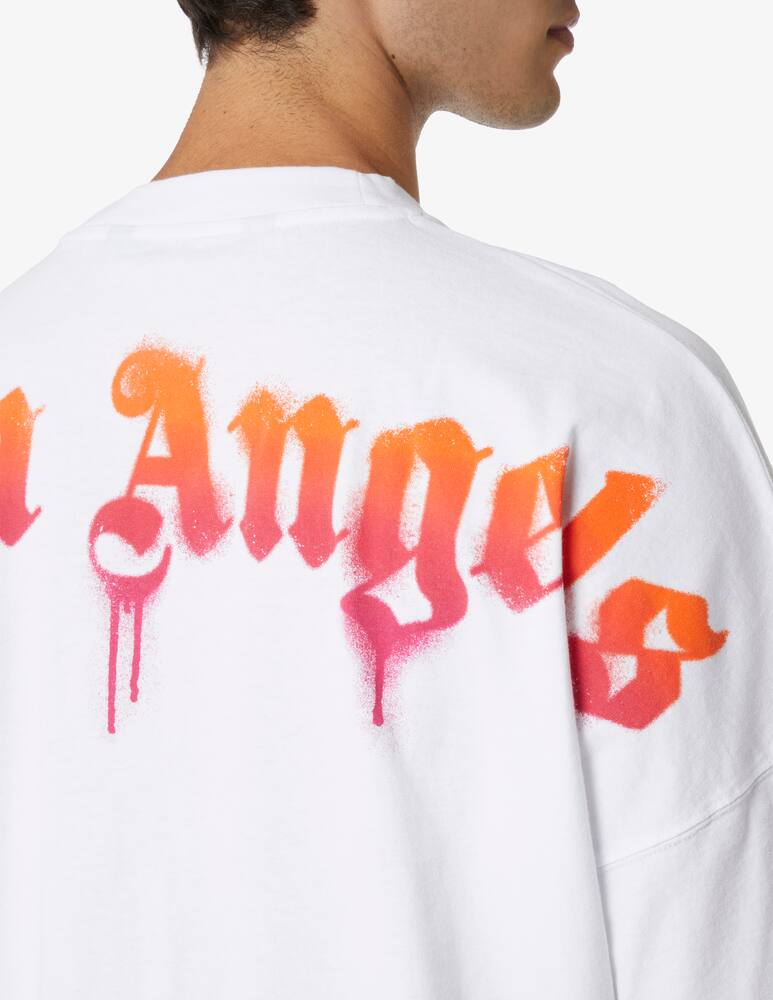 rinascente Palm Angels Maglietta over con logo sprayed palm 