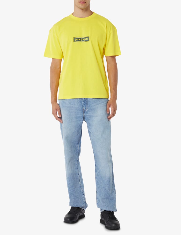 rinascente Palm Angels Maglietta classica box logo - Giallo