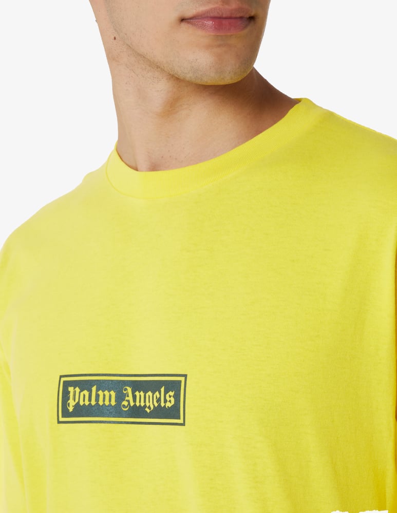 rinascente Palm Angels Maglietta classica box logo - Giallo