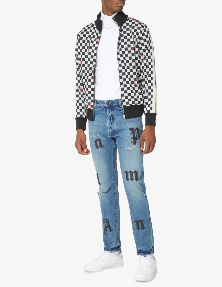 rinascente Palm Angels Jqrd damier classic trackjkt - Bianco