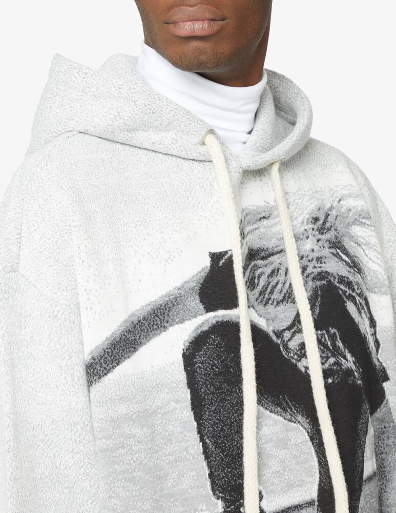 rinascente Palm Angels Jqrd skater hooded sweater - Grigio