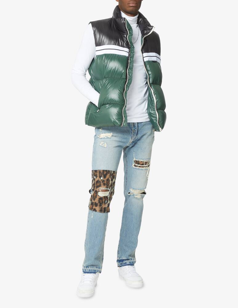 rinascente Palm Angels Classic track puffed vest - Green