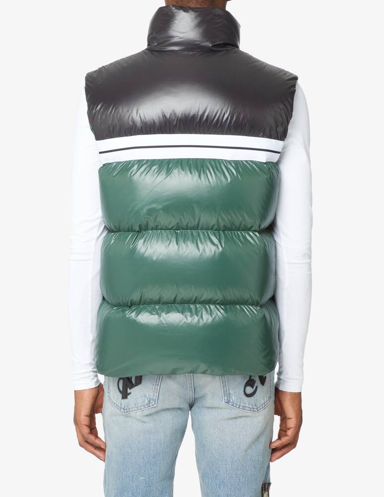 rinascente Palm Angels Classic track puffed vest - Green