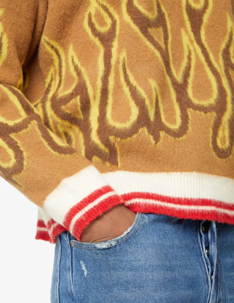 rinascente Palm Angels Burning sweater - Beige