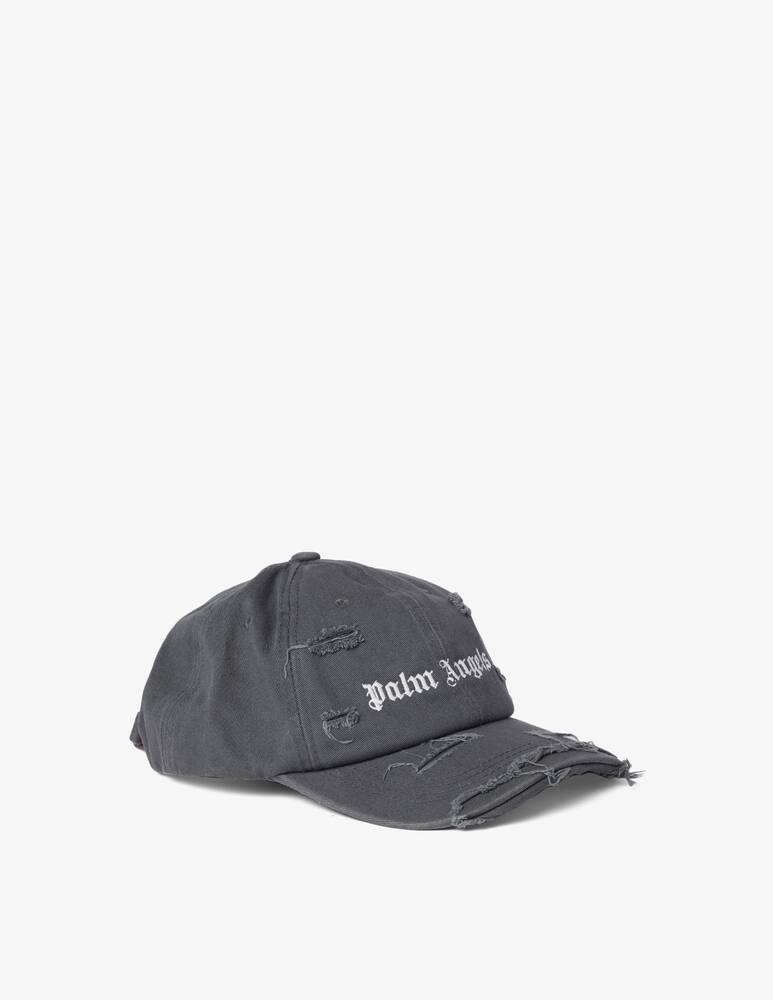 rinascente Palm Angels Ripped shop logo cap - Black