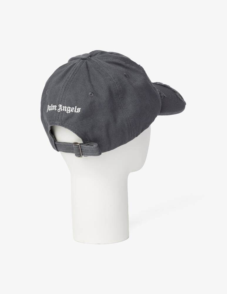 rinascente Palm Angels Ripped shop logo cap - Black