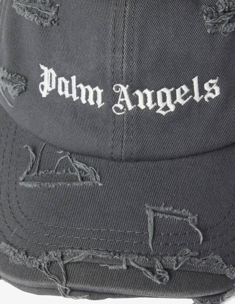 rinascente Palm Angels Ripped shop logo cap - Black