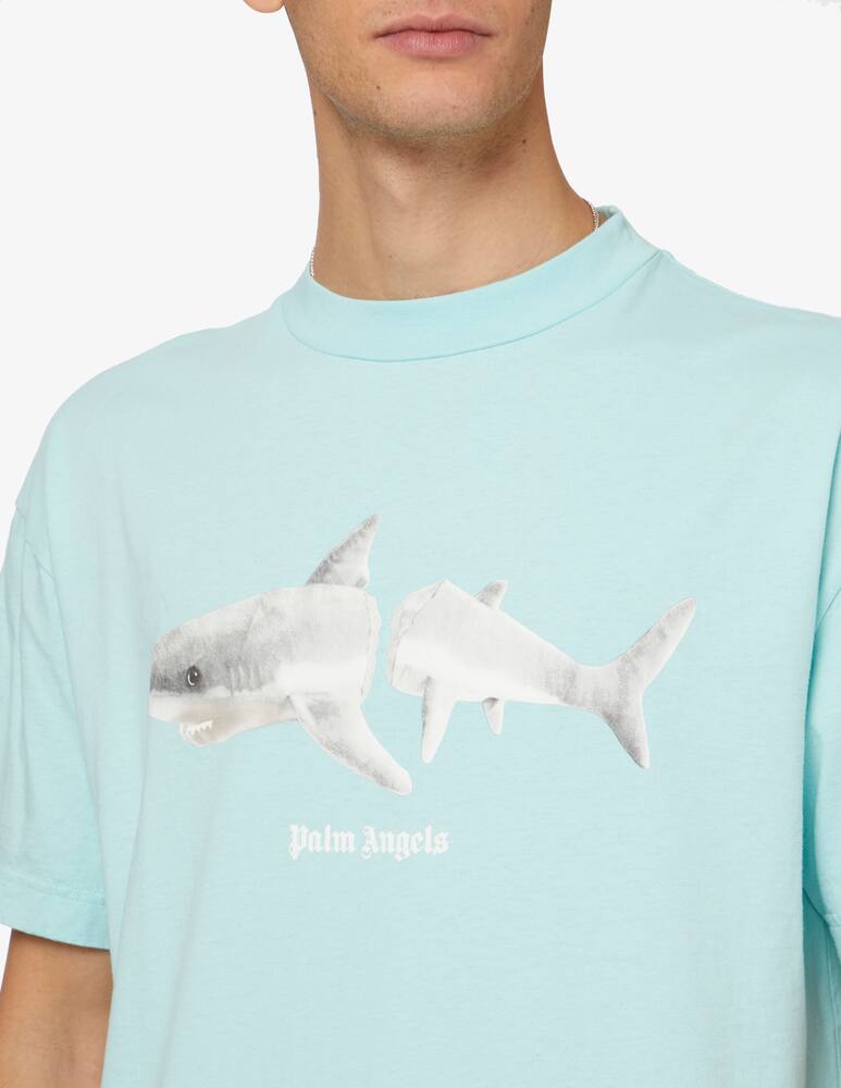 rinascente Palm Angels White classic shark t-shirt 