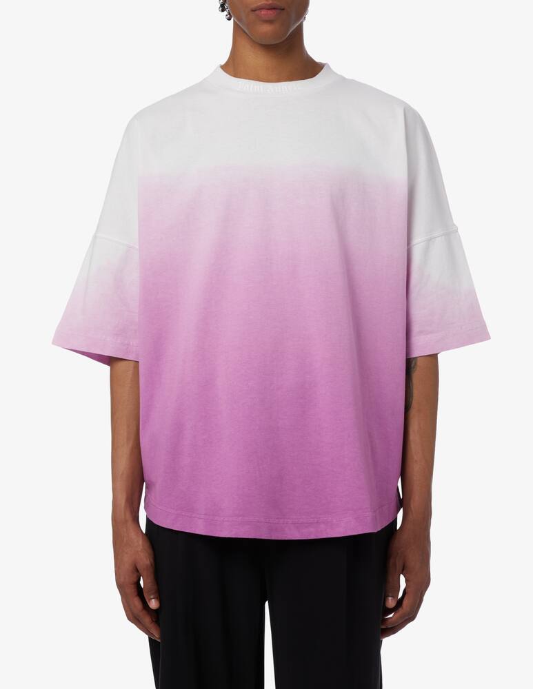 Camp David Maglietta Uomo Con Stampa Gradient Puffprint – Girocollo, Vestibilità Normale, Colori Sfumati