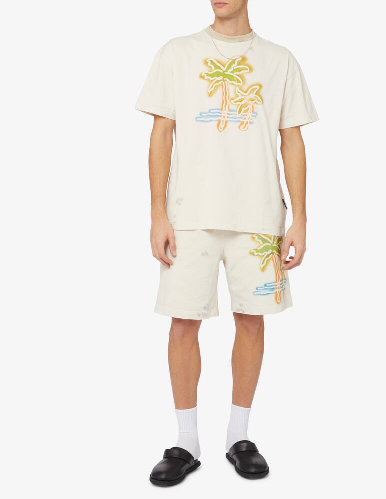 rinascente Palm Angels Palm neon logo tie dye sweater 