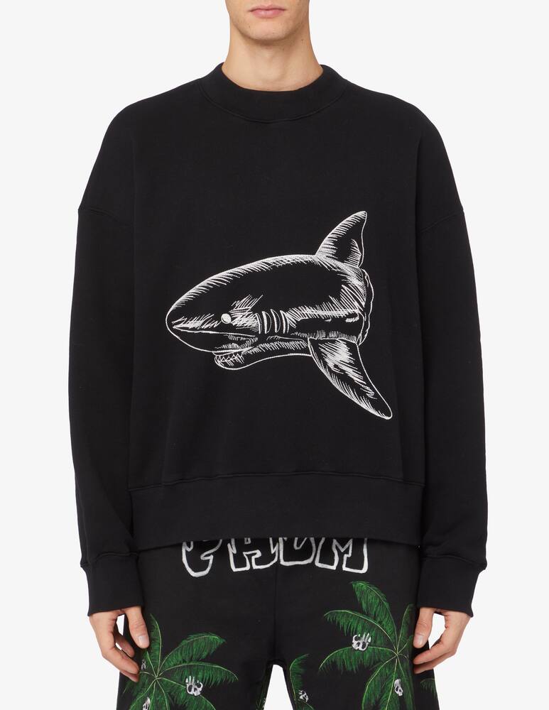 Palm Angels Maglia girocollo split shark - immagine 1 Palm Angels Maglia girocollo split shark - immagine 1