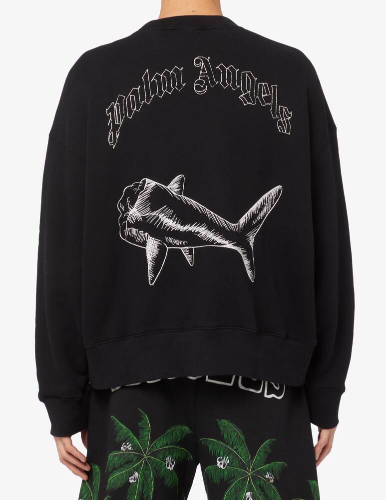 rinascente Palm Angels Maglia girocollo split shark 