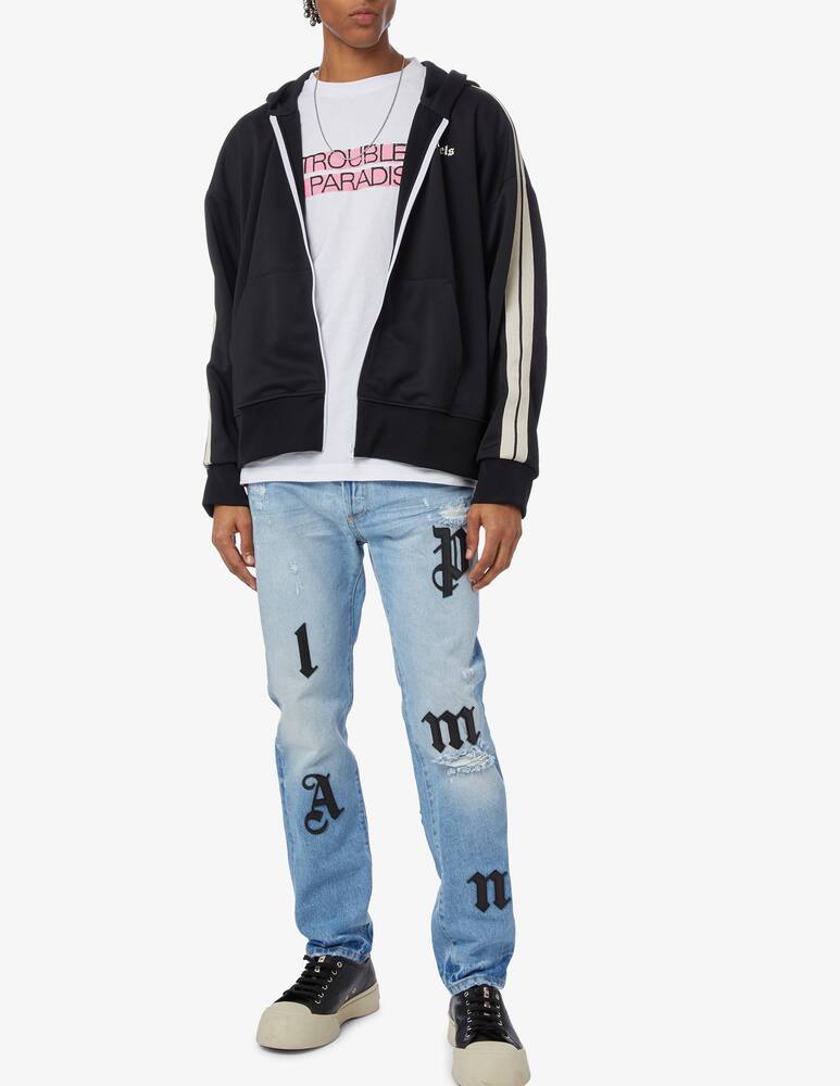 rinascente Palm Angels Felpa con cappuccio con cerniera track 