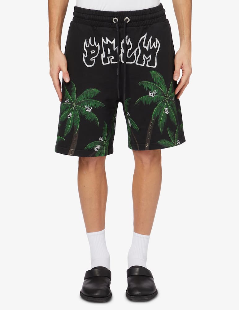 rinascente Palm Angels Palmseskull sweatshorts 