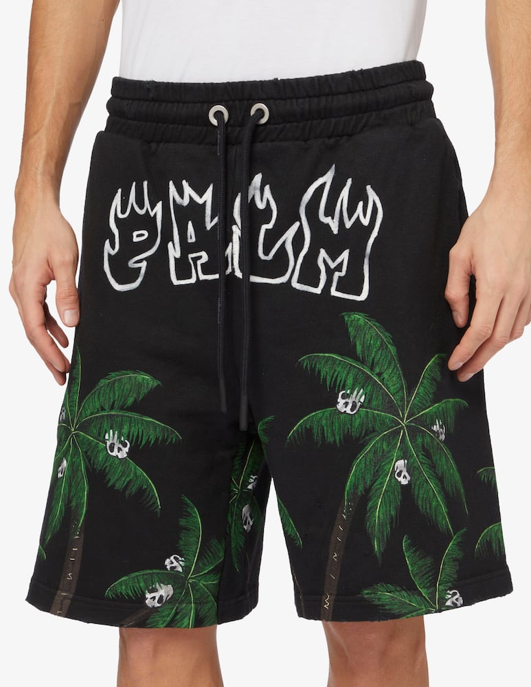 rinascente Palm Angels Palmseskull sweatshorts 