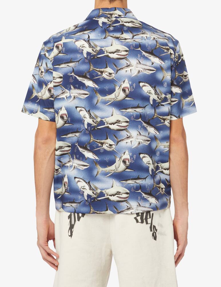 rinascente Palm Angels Bowling shark shirt 