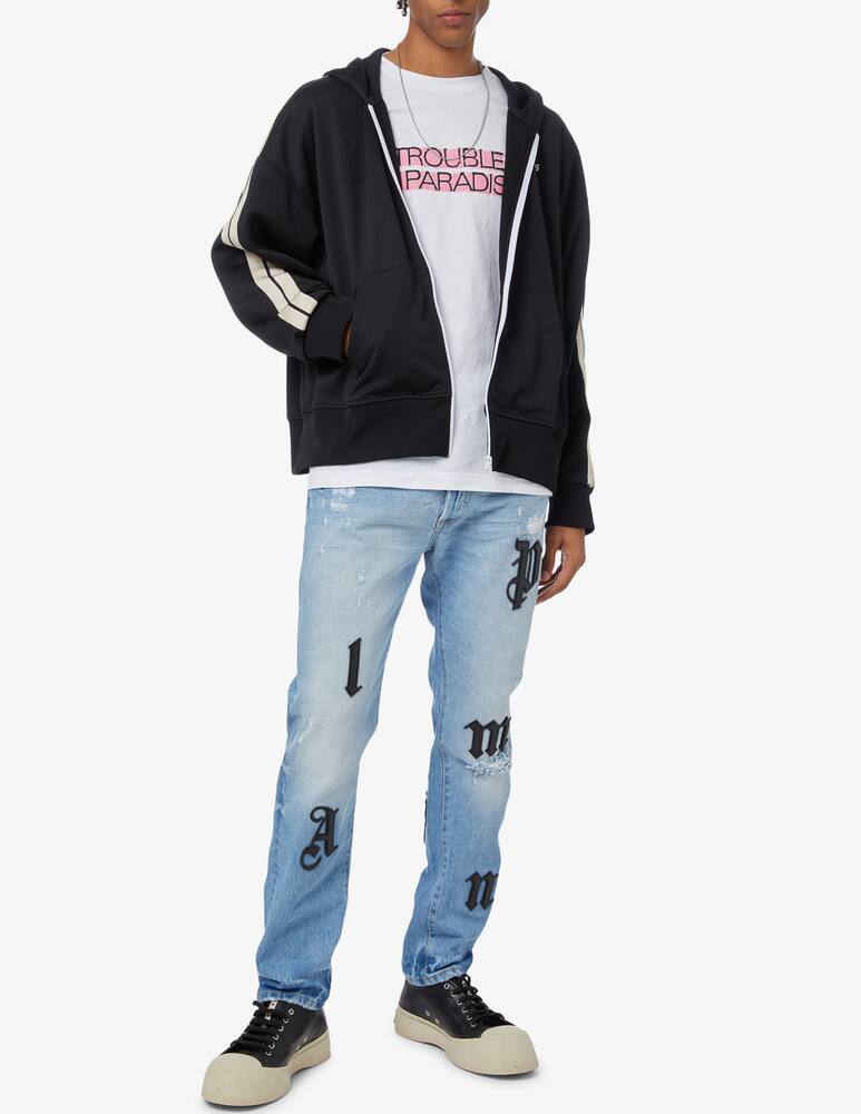 rinascente Palm Angels Logo patch 5 pocket trousers 