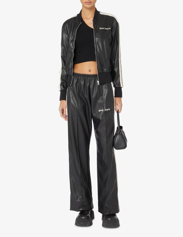 rinascente Palm Angels Faux leather trucker jacket