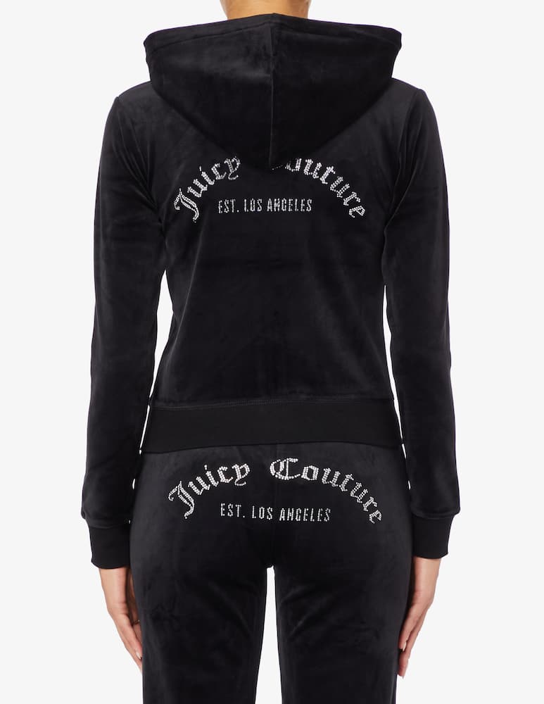 rinascente Juicy Couture Arched diamante hoodie