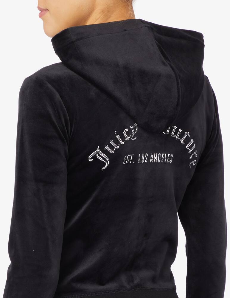 rinascente Juicy Couture Arched diamante hoodie