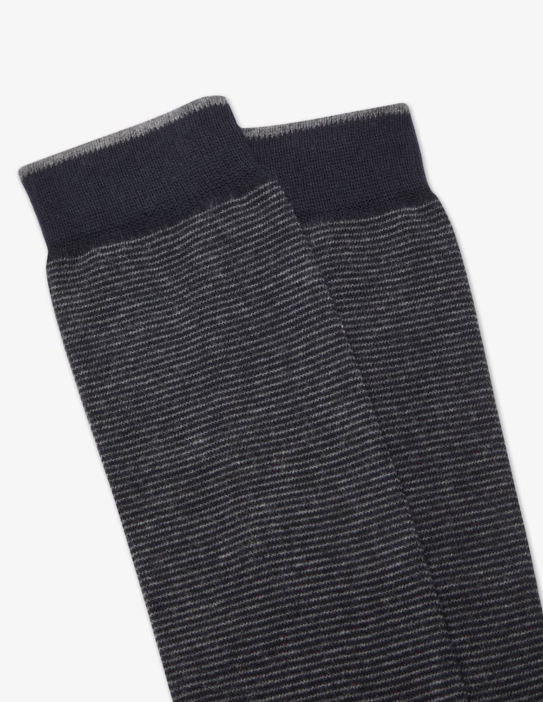 rinascente Gallo Micro stripes socks - Multicolor