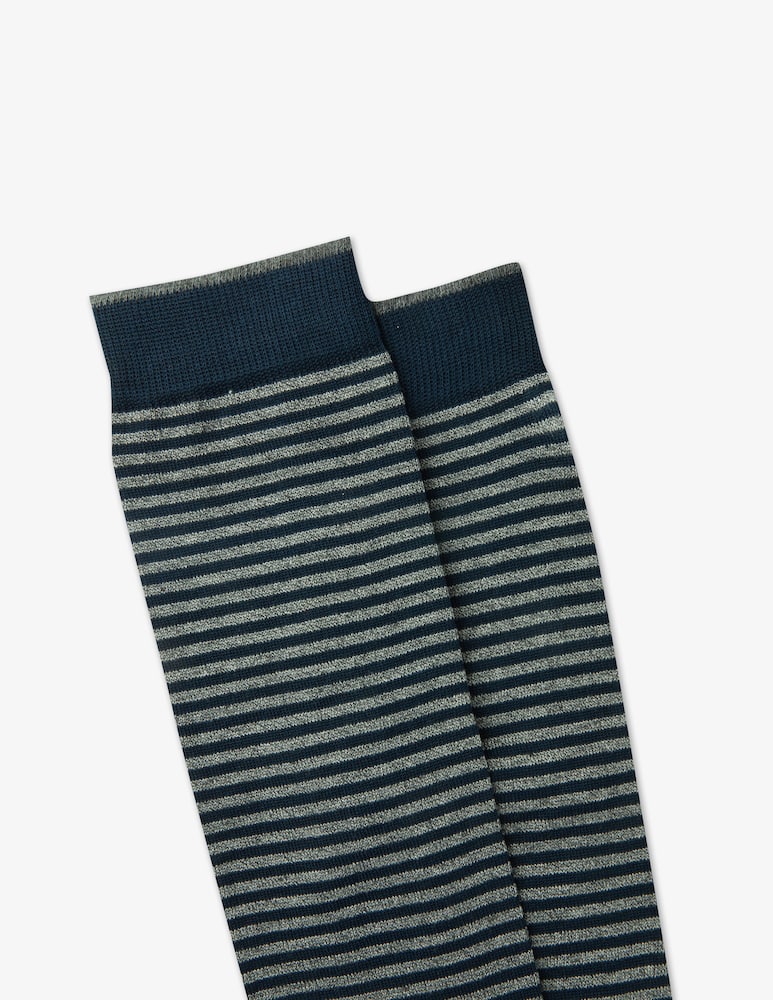 rinascente Gallo Windsor york striped light weight long sock 