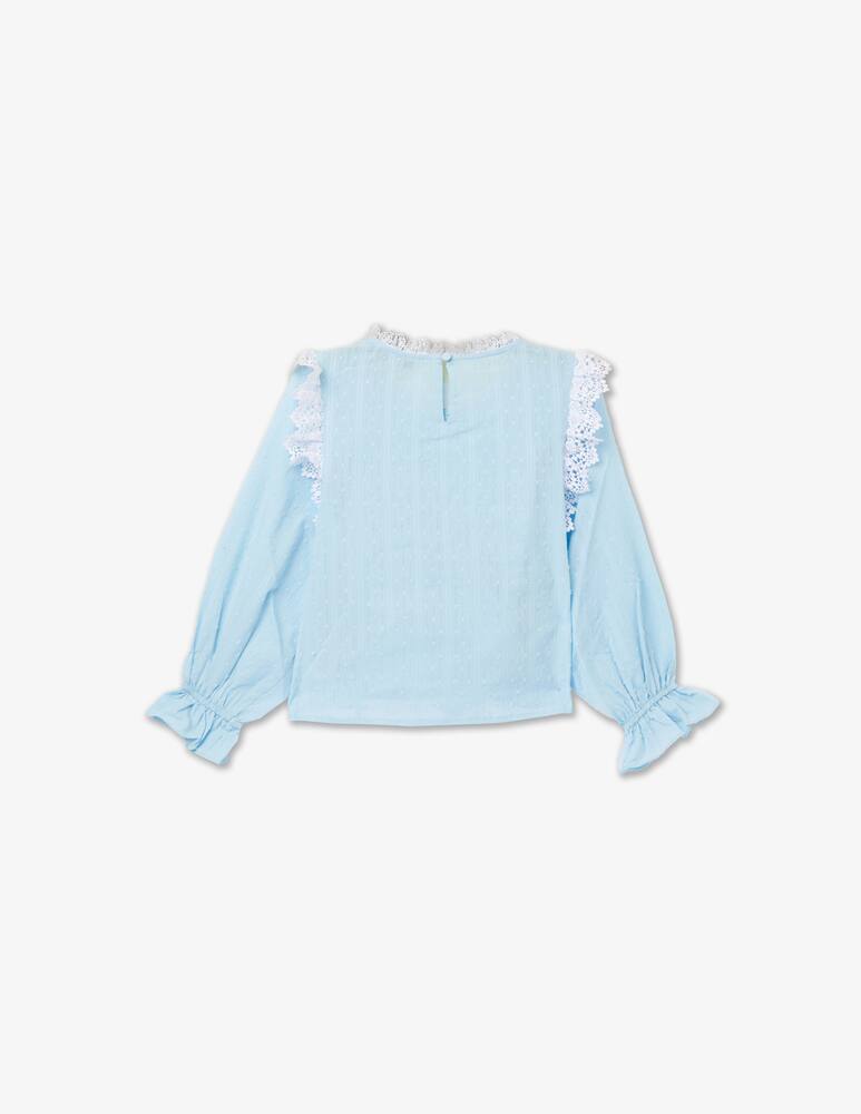 rinascente Twinset Rouches long sleeve shirt - Blu