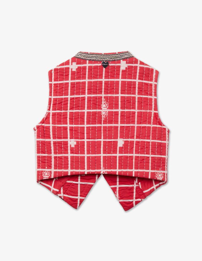 Twinset Etnic matelasse gilet - Rosso - picture 3 Twinset Etnic matelasse gilet - Rosso - picture 3