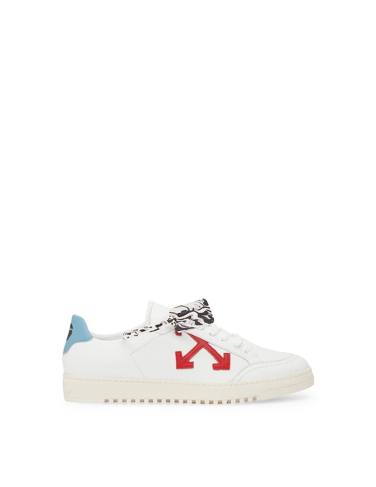 rinascente Off-White Leather sneakers whit red arrow
