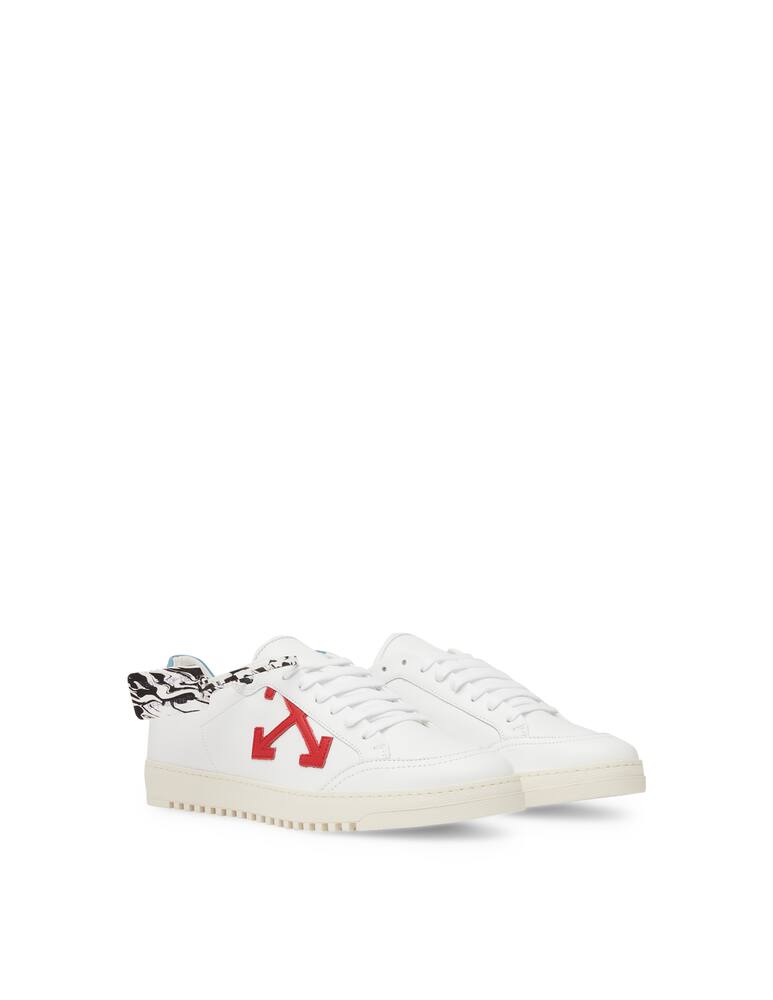 rinascente Off-White Leather sneakers whit red arrow