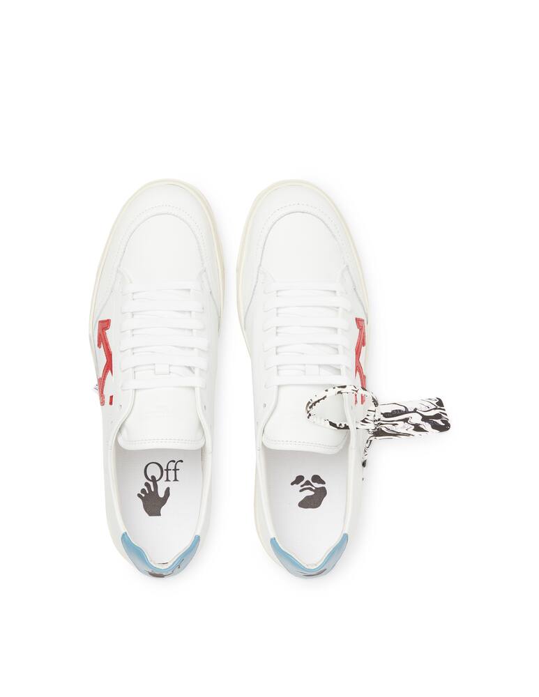 rinascente Off-White Leather sneakers whit red arrow