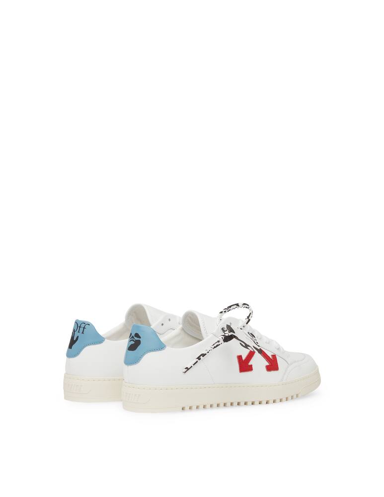 rinascente Off-White Leather sneakers whit red arrow