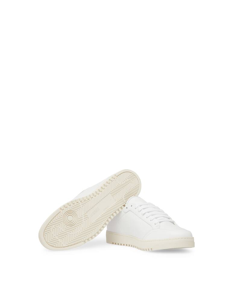 rinascente Off-White Leather sneakers whit red arrow