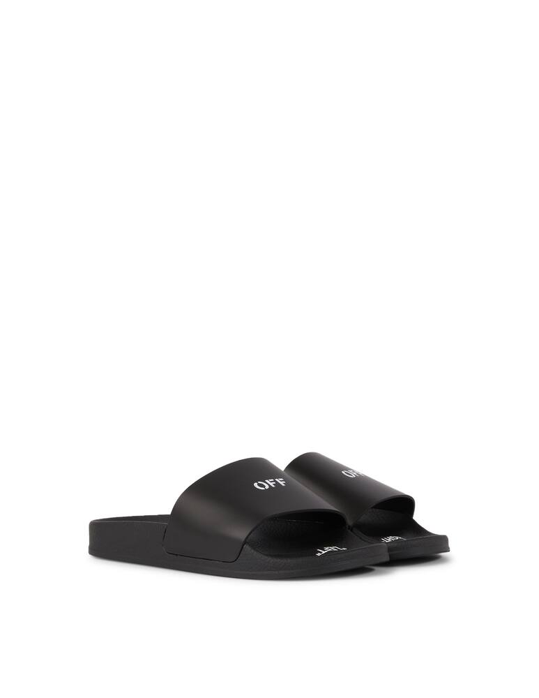 rinascente Off-White Pool slider with logo - black